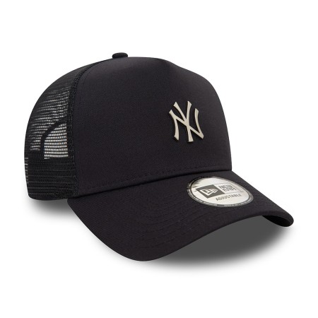 New York Yankees Metallic 9FORTY E-Frame Trucker Cap 