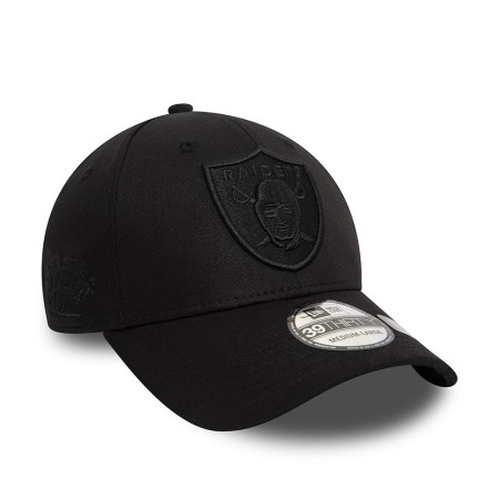 Las Vegas Raiders Monochrome 39THIRTY Stretch Fit Cap 