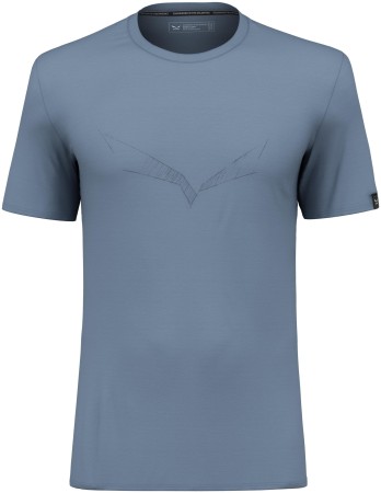 Herren Puez Eagle Sketch Merino T-Shirt 